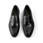 Handwoven Penny Loafers - Black