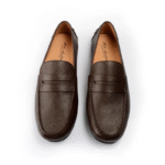 Milled Penny Driving Loafer - Brown
